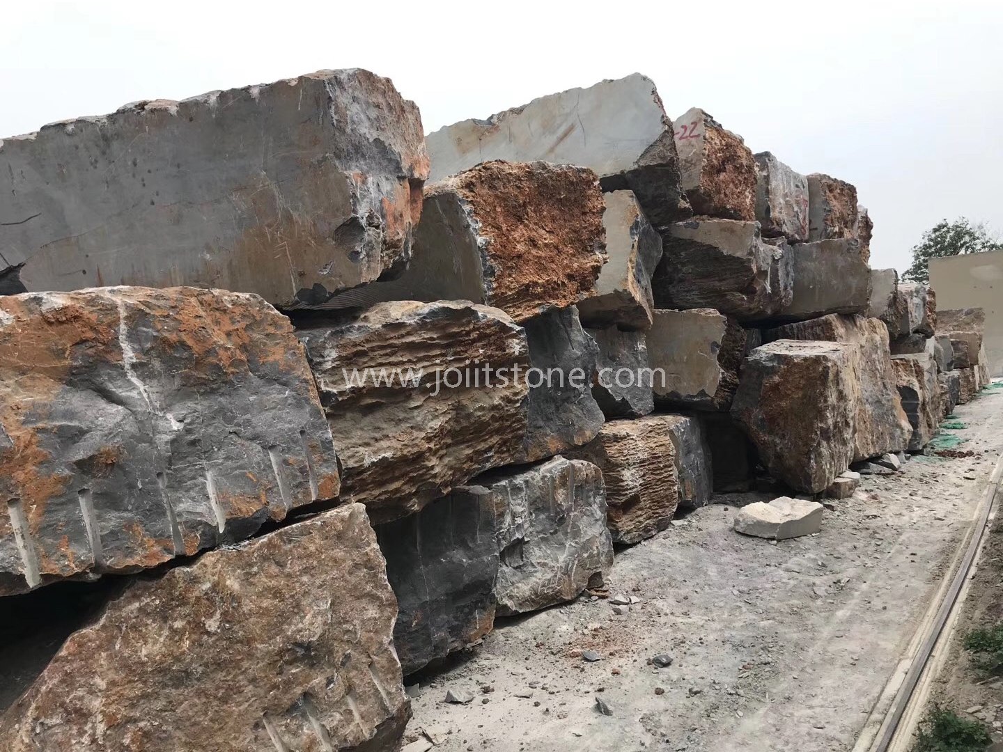 Black Limestone Blocks