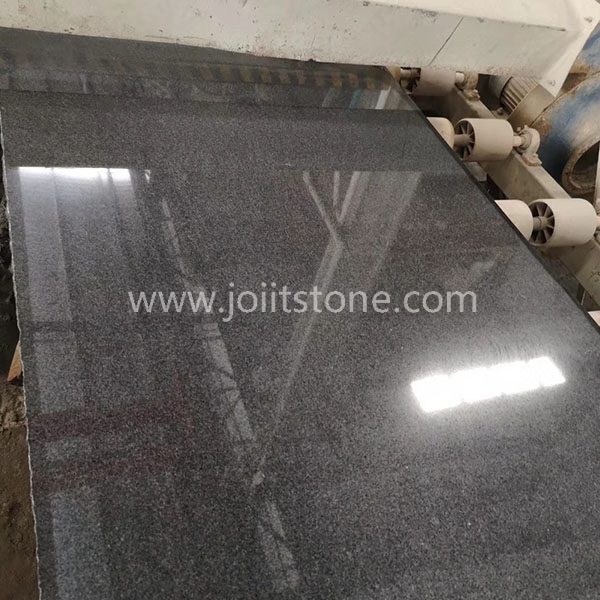 G011 G654 Impala Black Granite Sawn Cut Random Edge Slabs For Vanitytops