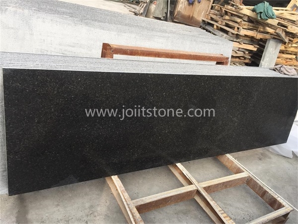 G015 Natural Mongolia Black Granite Sawn Cut Edge Small Slabs