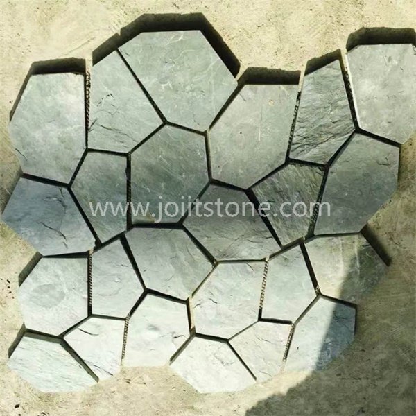MS006 Natural Green Slate Flagstone Crazy Paving Stone