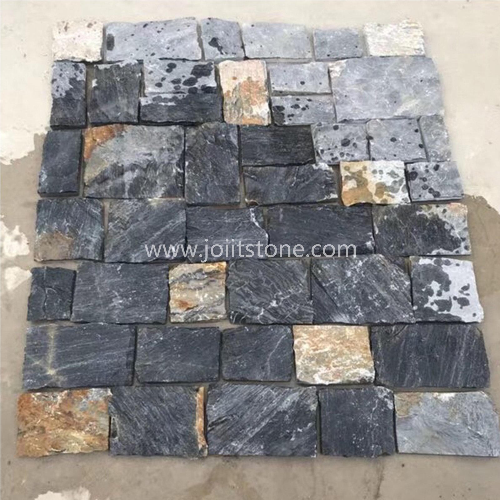 rustic blue quartzite rectangular loose stone 1